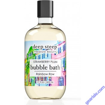 Strawberry Plum Bubble Bath 17Oz Rainbow Row Deep Steep