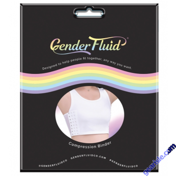 Gender Fluid Chest Compression Binder White Voodoo