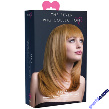 The Fever Tanja Wig Auburn Feathered Cut High Quality Faux Skin Crown 