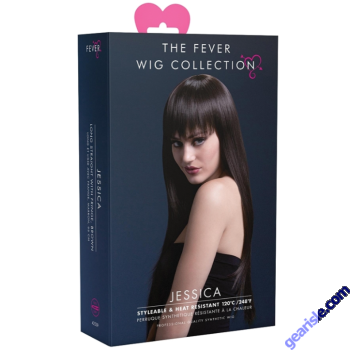 The Fever Jessica Wig Brown Long Straight Cut Styleable