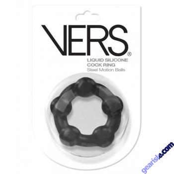 Vers Motion Ball Cock Ring Stretchy Liquid Silicone Rascal Toys
