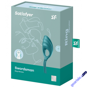 Satisfyer Swordsman Green Adjustable Vibrating Cock Ring Waterproof