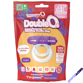 Screaming O 4T DoubleO 6 Vibrating Cock Ring 5 Speeds 