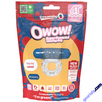Screaming O 4T OWow Vibrating Blueberry Bullet Cock Ring 