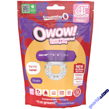 Screaming O 4T OWow Vibrating Grape Bullet Cock Ring 