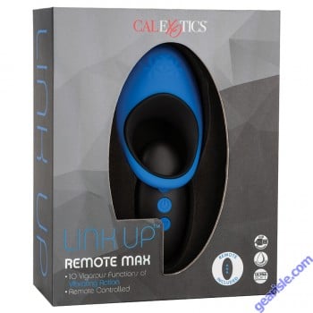 CalExotics Link Up Remote Max 10 Function Vibrating Cock Ring box