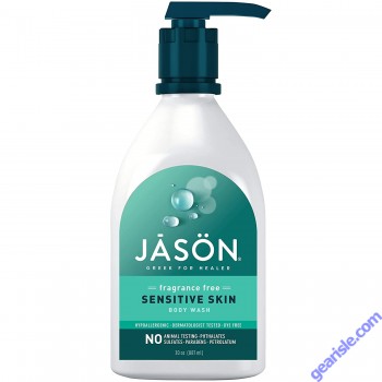 Fragrance Free Sensitive Skin Body Wash 30 Oz Hypoallergenic Jason