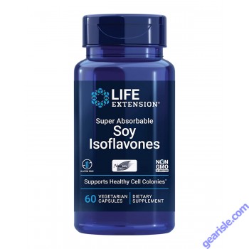 Life Extension 60 Veggie Caps Super Absorbable Soy Isoflavones bottle