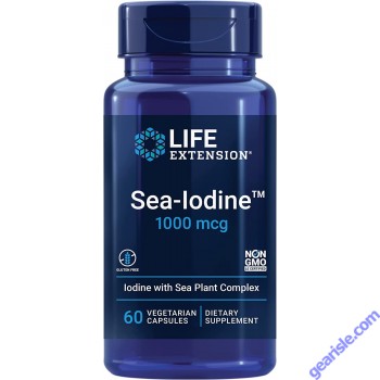 Life Extension Sea Iodine 1000 mcg 60 Veggie Caps Salt Free bottle