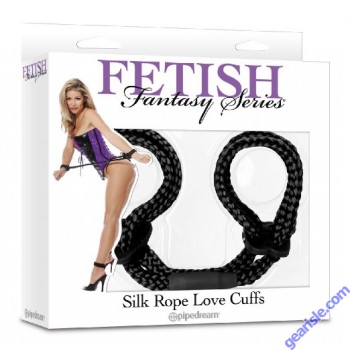 Fetish Fantasy Series Silk Rope Love Cuffs By Pipedream