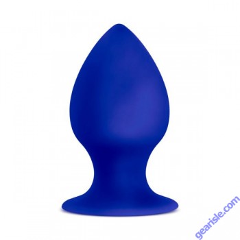 Luxe Rump Rimmer Small Indigo Silicone Butt Plug 