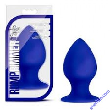 Luxe Rump Rimmer Small Indigo Silicone Butt Plug 