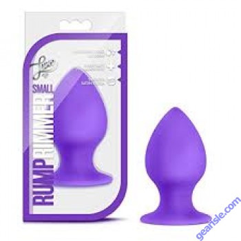 Luxe Rump Rimmer Small Purple Silicone Butt Plug 