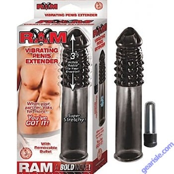 Vibrating Penis 3.5 Extender Smoke Ram