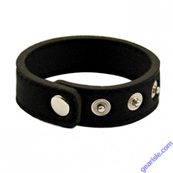 Snap Neoprene Cock Ring Black Perfect Fit 