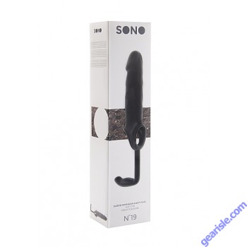 SONO Sleeve Extension & Butt Plug Black No 19