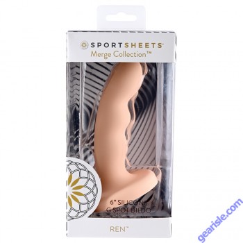 Dildo Sportsheets Merge Collection Ren 6" Silicone box