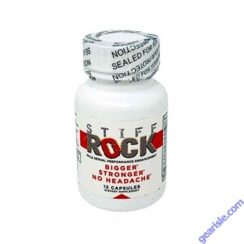 Stiff Rock Male Sexual Performance Enhancer Capsules 12 Count Bottle