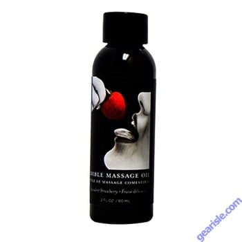 Massage Oil Strawberry Edible 2 oz