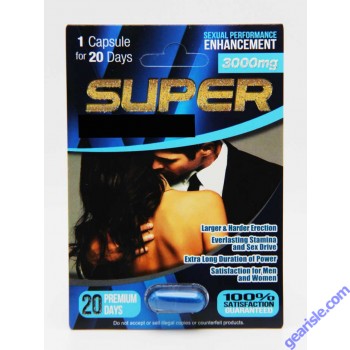 Super 3000mg Male Enhancement Blue Pill