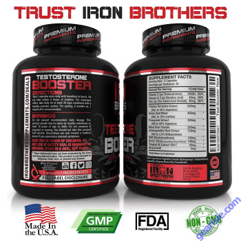 Iron Brothers Testosterone Booster Male Performance 90 Caps