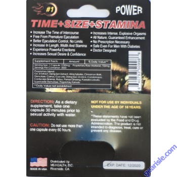 Tiger 9000 Genuine 7 Day Male Sexual Performance Enhancer 1 Pill