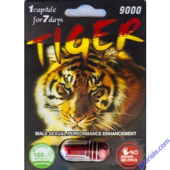 Tiger 9000 Genuine 7 Day Male Sexual Performance Enhancer 1 Pill 