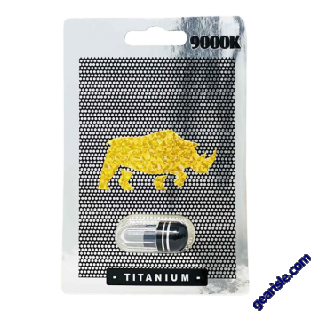 Titanium 9000K Male Sexual Enhancement Black Silver Capsule
