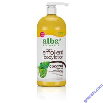 Very Emollient Coconut Rescue Body Lotion 32 Oz 