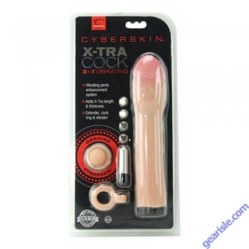 CyberSkin X-Tra Cock 3 in 1 Vibrating