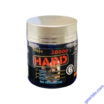 Wicked Black Hard 20000mg Triple Maximum Sexual Enhancement 6 Count Bottle