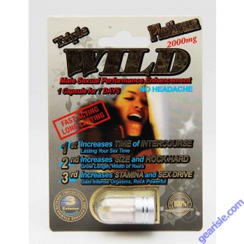 Wild Platinum 2000mg Triple Maximum Sexual Enhancement Pills
