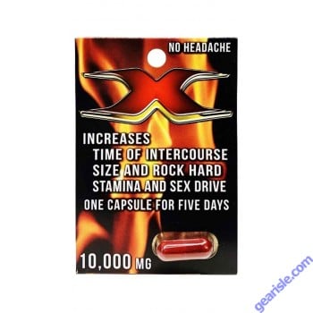 X 10000 Red Male Sexual Performance Enhancement Capsule
