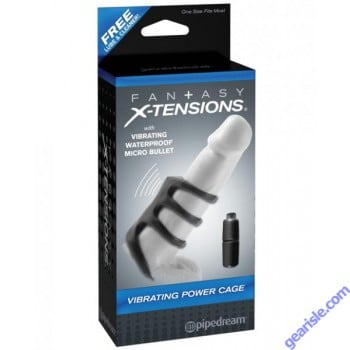 Fantasy X-tensions Vibrating Power Cage Black Waterproof Toy