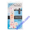 Addiction Party Marty Rainbow 7.5" Silicone Dildo Power Bullet