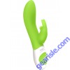 The Classic Rabbit Rechargeable Silicone Vibrator Waterproof Lime