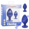 Anal Plug Silicone Cheeky Purple Suction Cup CalExotics