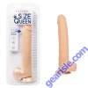 Dildo Size Queen 10" Ivory Realistic Head Veins CalExotics