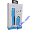 DocJohnson Sky Blue Pocket Rocket Elite Rechargeable Silicone Vibrator