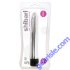 Shibari 5" 10X Pulsations Slim Bullet Vibrator Silver
