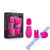 Blush Rose Petite Massage Pink Wand Vibrator Kit Waterproof Silicone