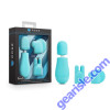 Blush Rose Petite Massage Blue Wand Vibrator Kit Waterproof Silicone