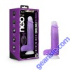 Blush Novelties Neo Elite Encore 8'' Vibrating Silicone Dildo Purple