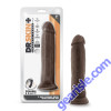 Dildo Dr. Skin Plus 9" Blush Posable Thick Chocolate Suction Cup Base