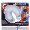 Oxballs Meatlocker Chastity Silicone Pierced Look Clear Ice