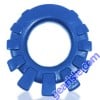 Cock Lug Lugged Silicone Cock Ring Marine Blue Rubbery Nubs Oxballs
