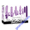 Evolved Lilac Desires 7 Piece Butterfly Kit Silicone Sleeve Vibrators