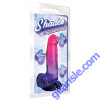 Icon Shades Large Jelly Tpr Gradient Dong Pink And Plum Dildo