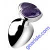 Anal Plug Booty Sparks Gemstones Amethyst Heart Shaped Large