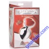 Anal Plug Booty Sparks Medium Gemstones Red Jasper Heart Shaped